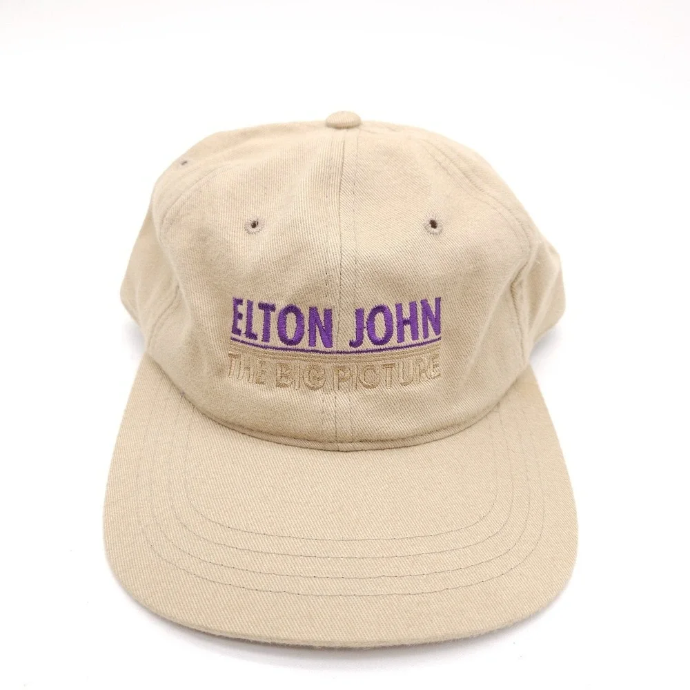 Vintage Elton John The Big Picture Tour Strapback Dad Hat 90s Ball Cap‎ Citibank